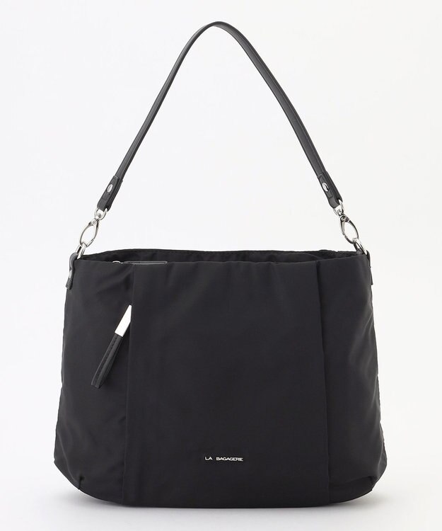 LA BAGAGERIE 多収納ナイロン2WAYショルダー ブラック