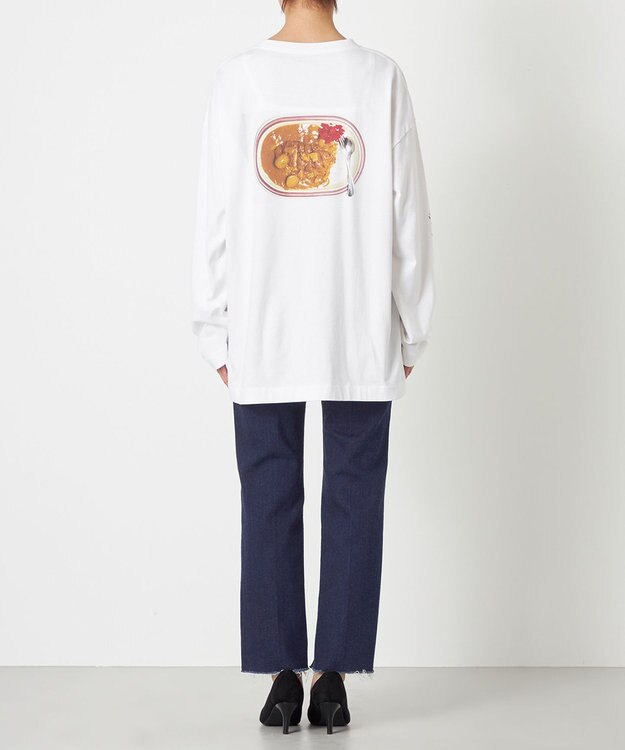 NAVE タブチ×NAVE プリント長袖Tシャツ ホワイト系