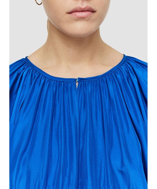 JOSEPH 【洗える】ハボタイ　ルーズフィットブラウス Ultra Marine