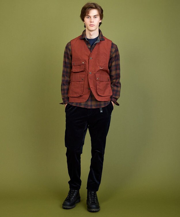 JOSEPH ABBOUD MOUNTAIN 【ストレッチ/ソフトタッチ/男女兼用】 ソフトコーデュロイ クライミング パンツ ネイビー系