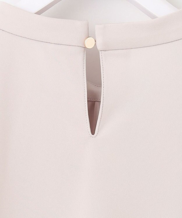 ANY SIS S 【UVケア】イージーケアスタンドネック ブラウス ローズグレー