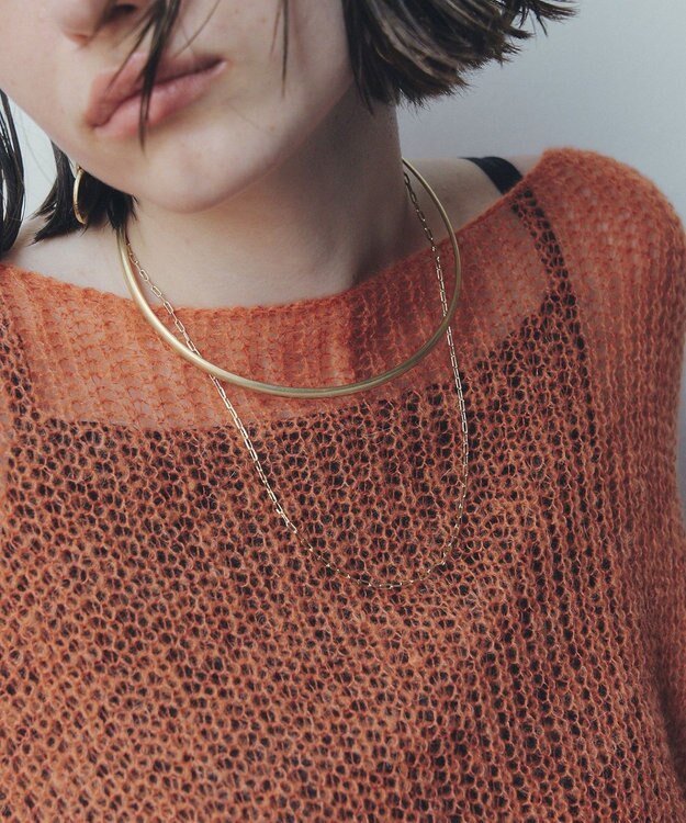 YECCA VECCA 2連メタルチョーカー Gold