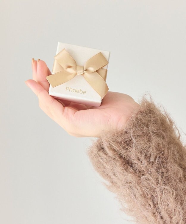 Phoebe 【Xmas Collection】パヴェモチーフネックレス&ツイストイヤリングセット/BOX&ショッパー付き ゴールド