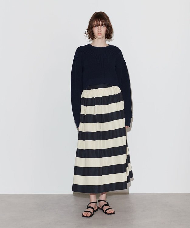 NAVE 【Nave 　洗える】ルピナス コットンニットトップス ネイビー系