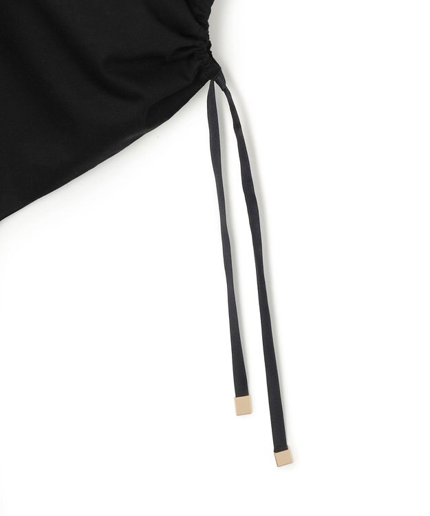 BEIGE， HOPE / ボリュームスリーブドロストトップス Black