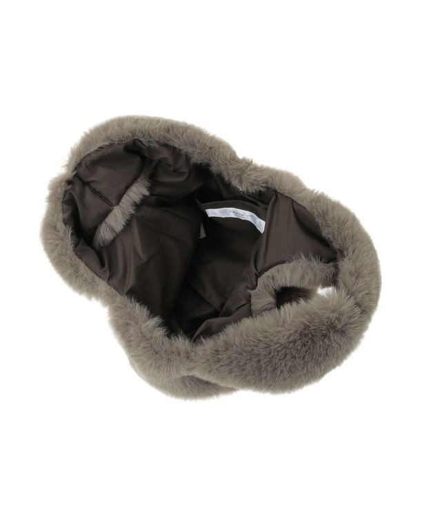 Green Parks ＥＴＳ．ミンク風ファーミニトートバック Charcoal Gray