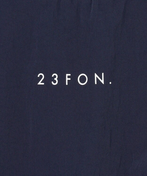 23区GOLF 【23Fondation/MEN】レイヤード風 コンビモックネック ネイビー系