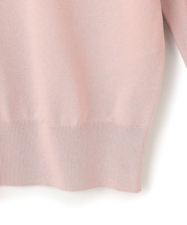 ICB L 【洗える】シンセティックハイゲージ Vネックニット ピンク系⁅WEB限定]