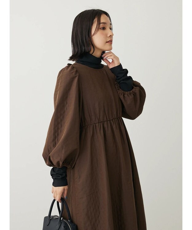 Green Parks ・ＳＵＧＡＲ　ＳＰＯＯＮ　バックオープンワンピース Brown