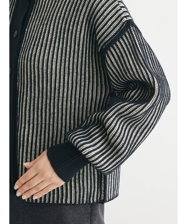 Green Parks ２ｗａｙ前後ニットプルオーバー Black