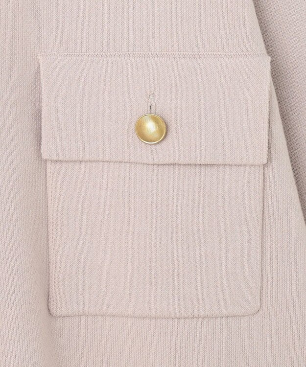 ANY 【洗濯機可】スウェットライクカーディガン オイスター