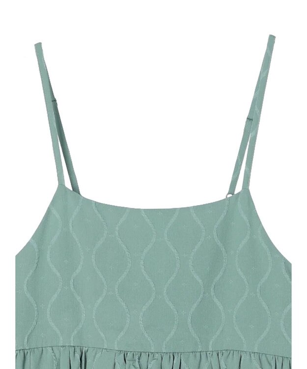 Green Parks ・ＥＬＥＮＣＡＲＥ　ＤＵＥ　ジャカードキャミワンピ Green