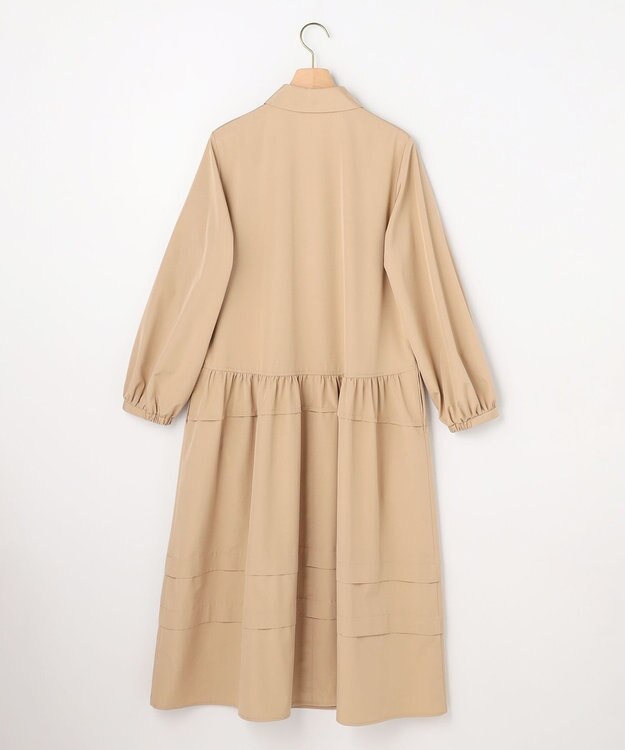 組曲 ソフトクロスピンタック ワンピース ベージュ系