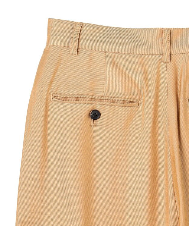 BEIGE， 【Oggi 10月号掲載】COBURN / シルク混2タックカーヴィーワイドパンツ Camel