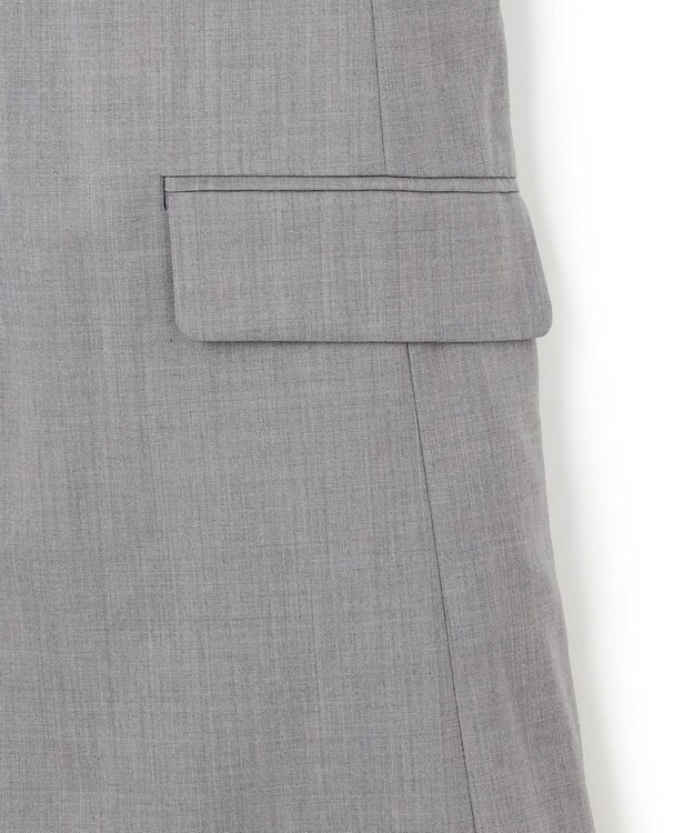 ICB 【洗える・リバーシブル着用可】T/Wツイルキルト リバーシブル パディング ジレ ライトグレー系