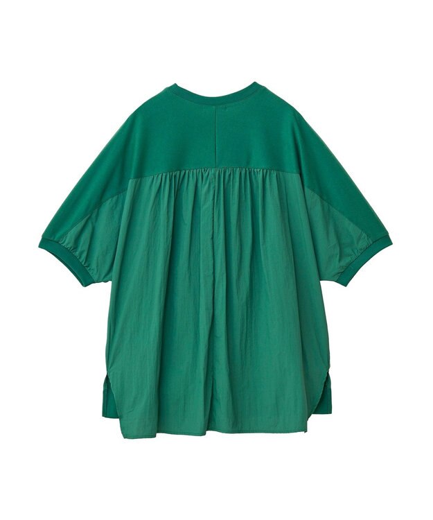 Green Parks ナイロンドッキングロゴチュニック Green