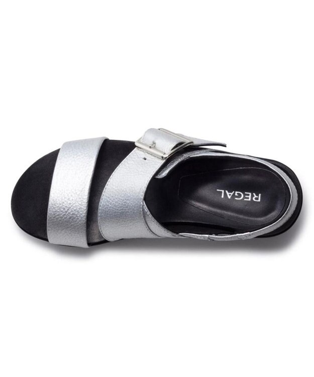 REGAL FOOT COMMUNITY 【リーガルレディース】F04S ベルトサンダル シルバー