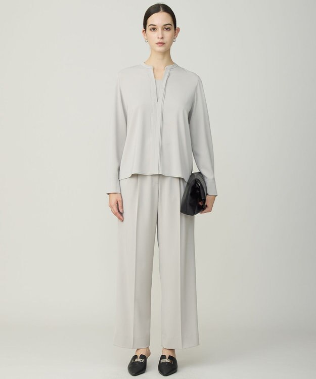 ICB L Fied キーネック ブラウス トープ