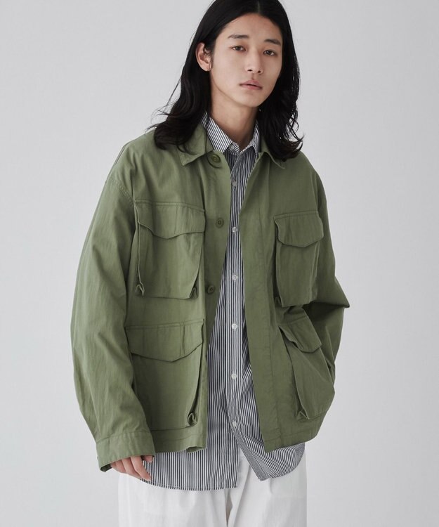 WEGO 【ユニセックス着用ITEM】ファティーグジャケット カーキ