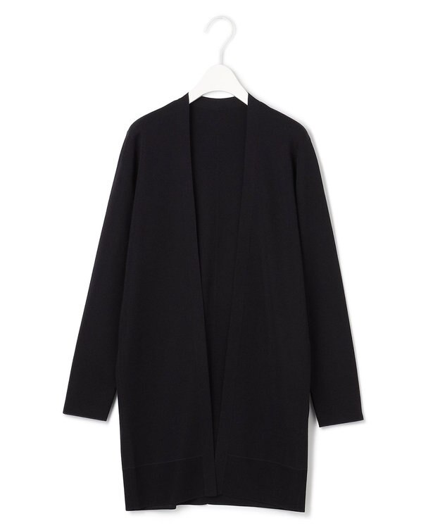 ICB 【洗える】 シンセティックフルニードル カーディガン ブラック系