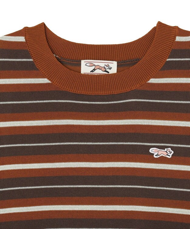 AMERICAN HOLIC 【PENNEY'S】レトロボーダー半袖ニット Orange