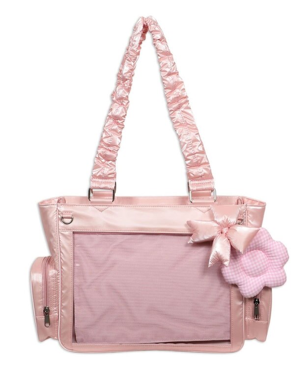 WEGO 【痛バ＆推し活グッズ】きらふわパフィ痛バッグS ライトピンク