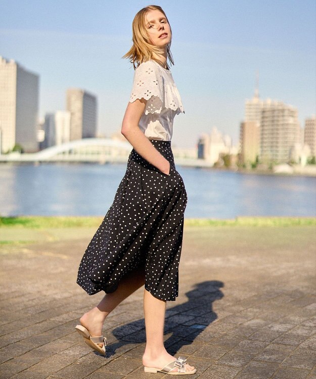 TOCCA 【洗える】PRINTEMPS スカート ブラック系5