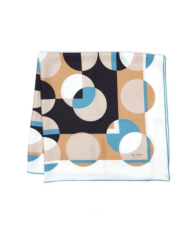 Marca ＜秋の新色！＞ 【the PORT by marca】LIGHT 大判 シルクツイル スカーフ CAMEL