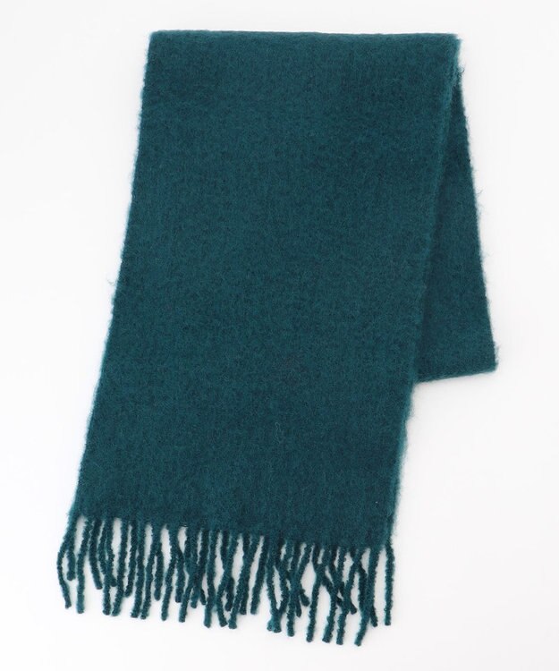 自由区 【カタログ掲載】フラッフィー マフラー ピーコックブルー