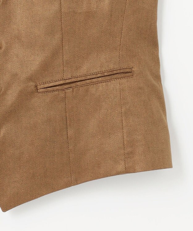 JOSEPH ABBOUD 【ストレッチ/スウェードタッチ/JAPANファブリック】コマ スウェード ベスト キャメル系