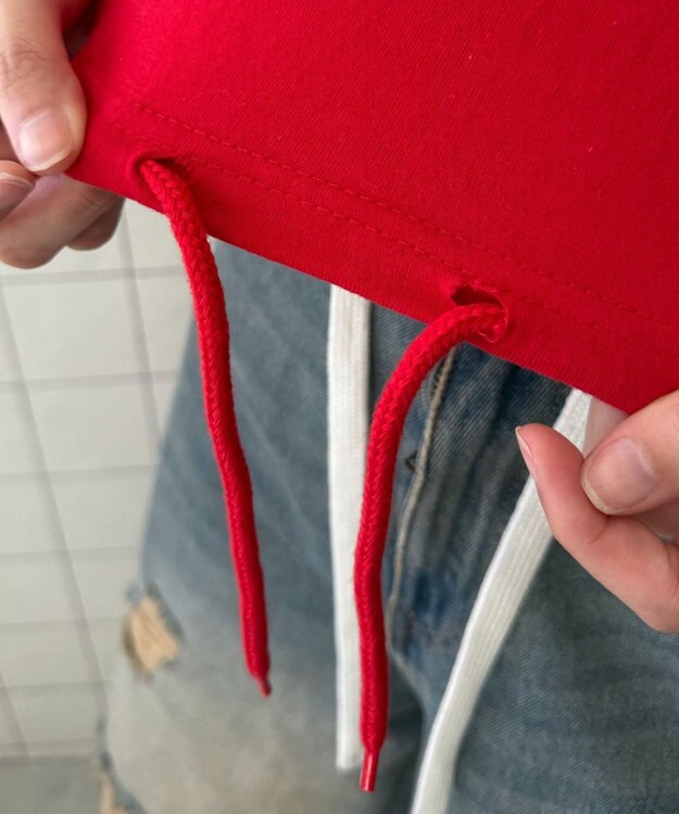 WEGO ドロストロゴショートT レッド