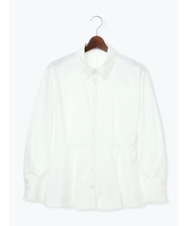 Te chichi ペプラムシャツ オフホワイト