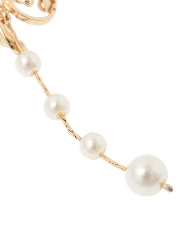 Maison de FLEUR カーリーリボンイヤリング Gold