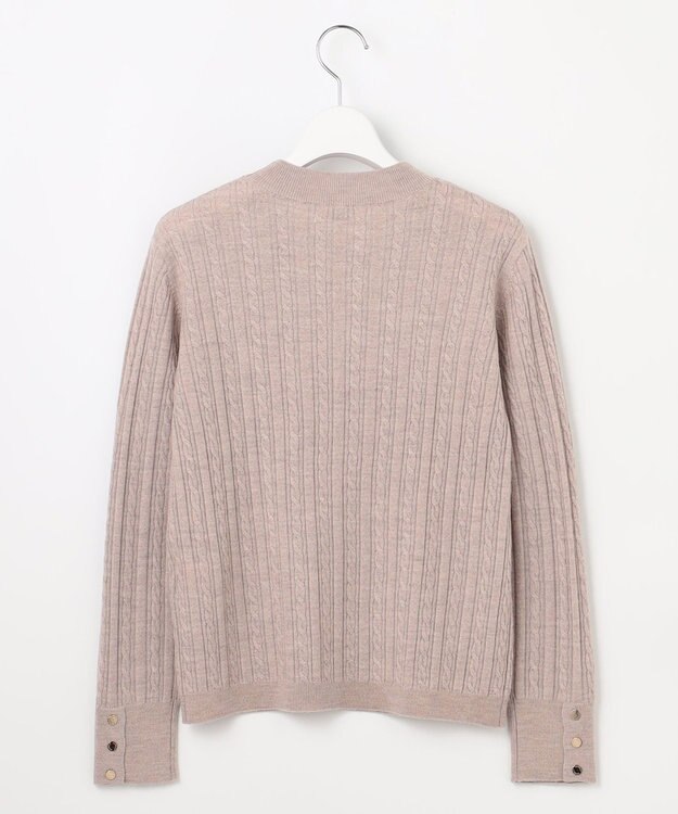 J.PRESS LADIES 【洗える】KNIT BASIC クルーネック ニット トップベージュ系