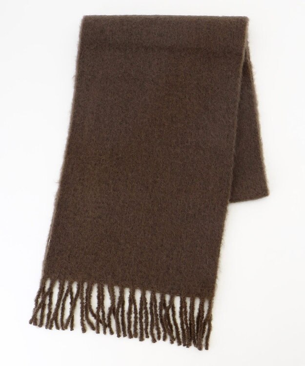 自由区 【カタログ掲載】フラッフィー マフラー ダークブラウン