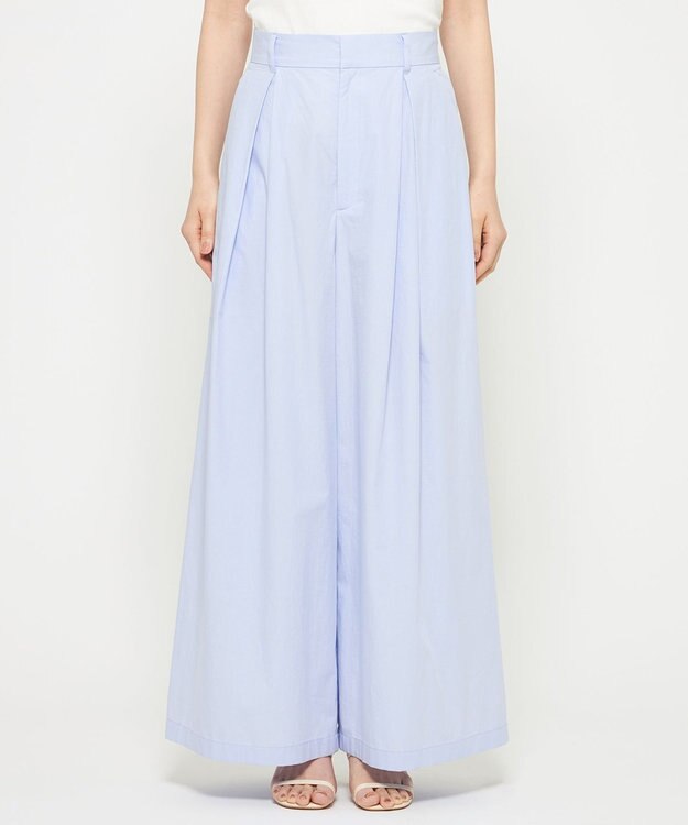 uncrave カラータイプライター ワイドパンツ サックス