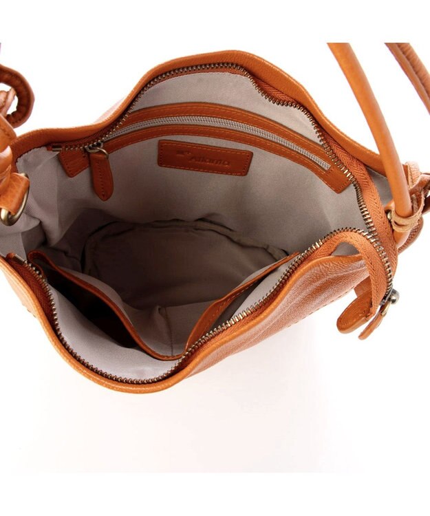 UNBILLION アトランタ ATLANTA / 牛革ロープハンドル2wayショルダーS キャメル