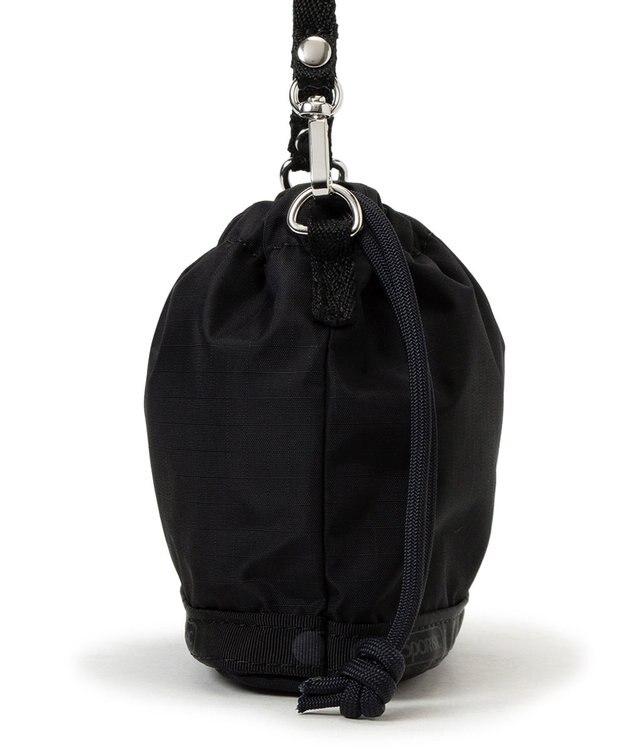 LeSportsac DRAWSTRING BUCKET CHARM/リサイクルドブラックJP リサイクルドブラックJP