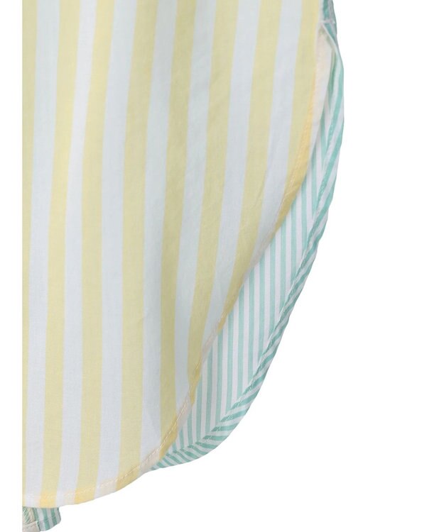 AMERICAN HOLIC Ｆｌｏｗｅｒ　×　Ｓｔｒｉｐｅシャツチュニック Yellow