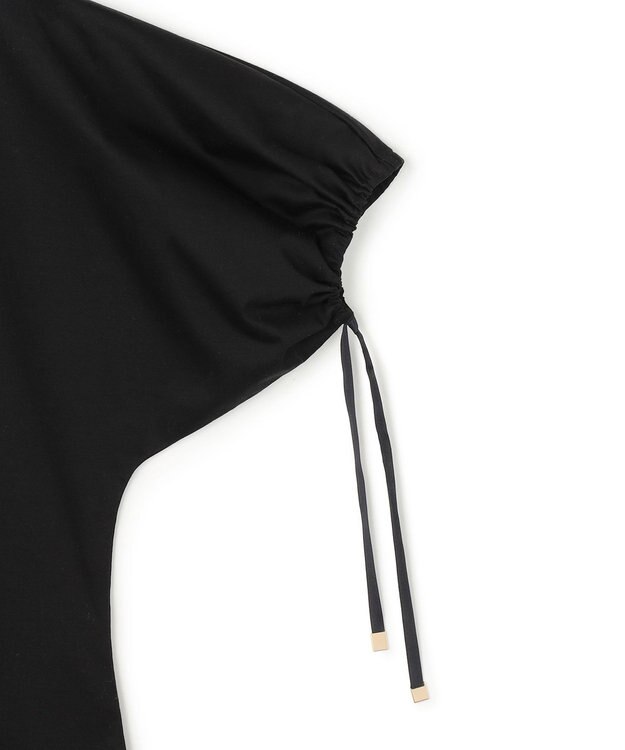 BEIGE， HOPE / ボリュームスリーブドロストトップス Black