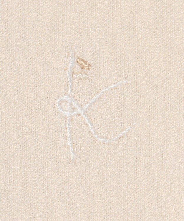 組曲 KIDS 【110-140cm】リボンインターシャニット カーディガン ベージュ系