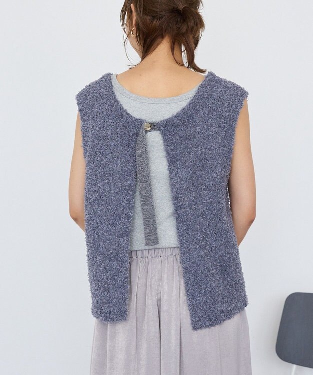 AMERICAN HOLIC テープヤーンバックシャンベスト Charcoal Gray