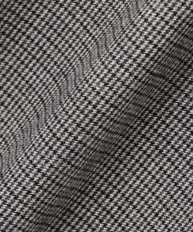 J.PRESS LADIES 【洗える】チェルビック チェック セミワイド パンツ ライトグレー系3