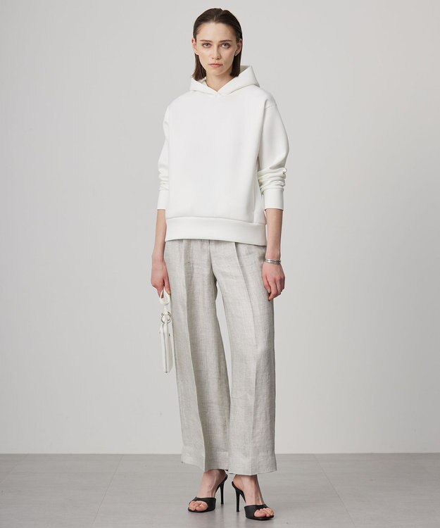 ICB 【日本製】トリアセリネンシャイニーツイル ワイドパンツ ライトグレー系