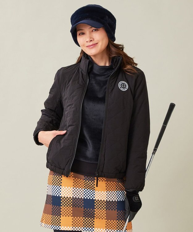 23区GOLF 【WOMEN】中綿ブルゾン ブラック系