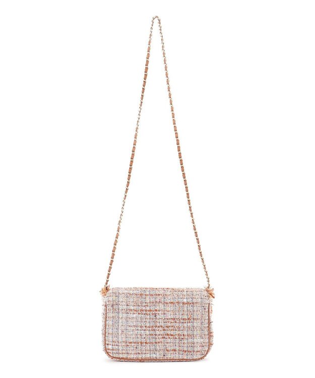 23区 GIOLICAツイード ショルダーバッグ テラコッタミックス