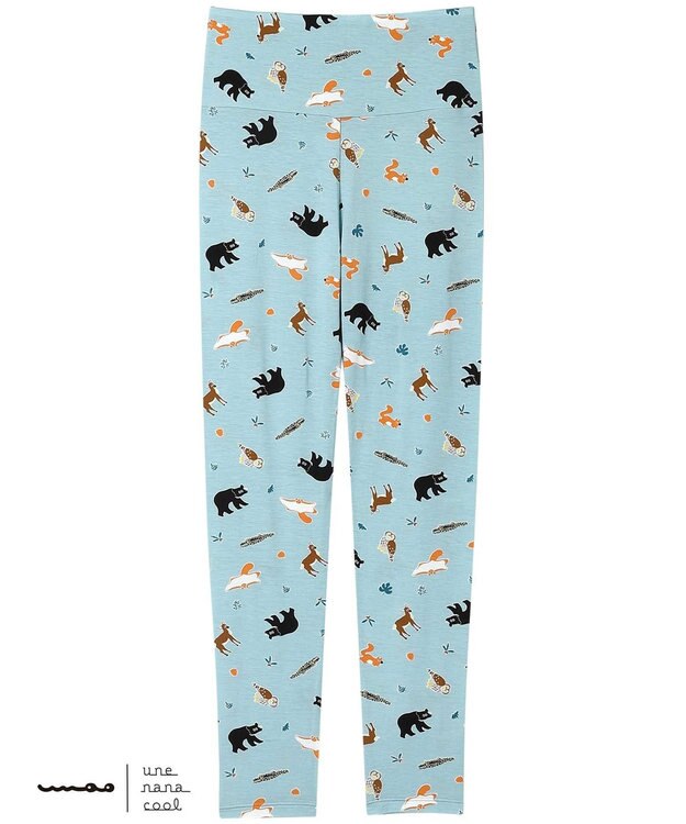 une nana cool MADE WITH 京都市動物園 ハラマキ付レギンス GY