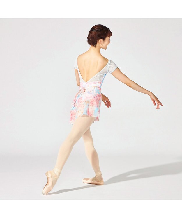 Chacott 【MAY NAGAHISA】巻きスカート チェリーピンクプリント