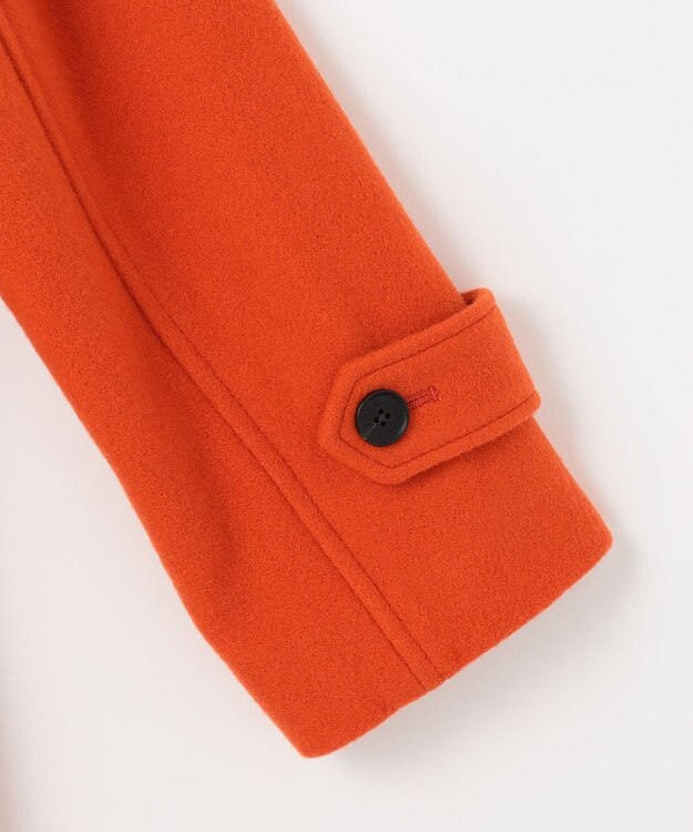 J.PRESS LADIES Jackal 140sソフトメルトン ダッフルコート オレンジ系