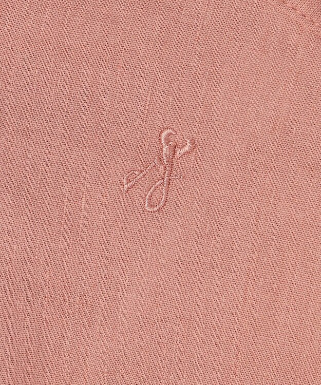 JOSEPH HOMME 【LEON 掲載】リネンストレッチブロード　バンドカラーシャツ ライトオレンジ系